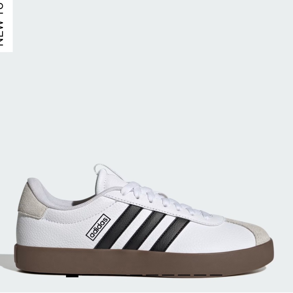 Adidas VL Court 3.0 White and Black Sneakers